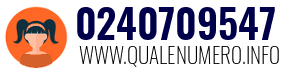 Numero di telefono 0240709547 0240709547