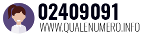 Numero di telefono 02409091 02409091
