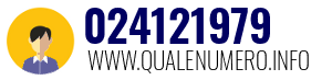 Numero di telefono 024121979 024121979