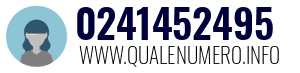 Numero di telefono 0241452495 0241452495