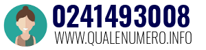 Numero di telefono 0241493008 0241493008