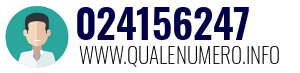 Numero di telefono 024156247 024156247