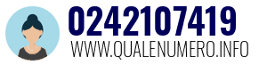 Numero di telefono 0242107419 0242107419