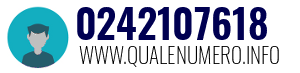 Numero di telefono 0242107618 0242107618