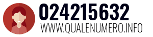 Numero di telefono 024215632 024215632