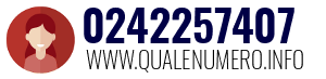Numero di telefono 0242257407 0242257407