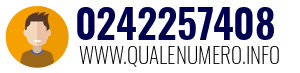 Numero di telefono 0242257408 0242257408