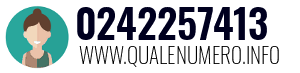 Numero di telefono 0242257413 0242257413