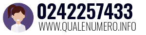 Numero di telefono 0242257433 0242257433