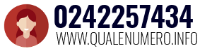 Numero di telefono 0242257434 0242257434