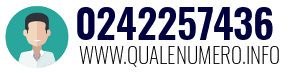 Numero di telefono 0242257436 0242257436