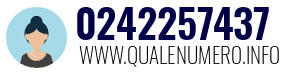 Numero di telefono 0242257437 0242257437