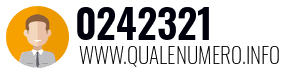 Numero di telefono 0242321 0242321