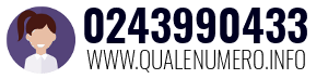 Numero di telefono 0243990433 0243990433