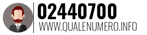 Numero di telefono 02440700 02440700