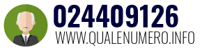 Numero di telefono 024409126 024409126