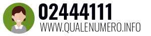 Numero di telefono 02444111 02444111