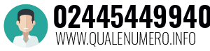 Numero di telefono 02445449940 02445449940