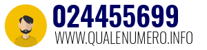 Numero di telefono 024455699 024455699