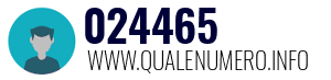 Numero di telefono 024465 024465