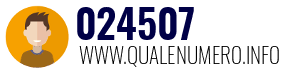 Numero di telefono 024507 024507