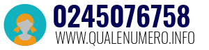Numero di telefono 0245076758 0245076758