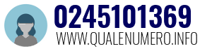 Numero di telefono 0245101369 0245101369