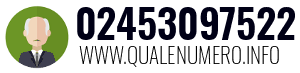Numero di telefono 02453097522 02453097522