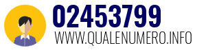 Numero di telefono 02453799 02453799