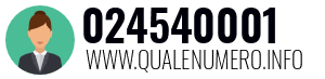 Numero di telefono 024540001 024540001