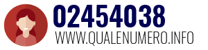 Numero di telefono 02454038 02454038
