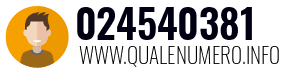 Numero di telefono 024540381 024540381