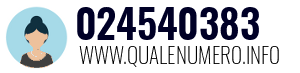 Numero di telefono 024540383 024540383