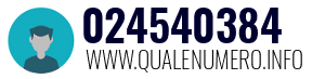 Numero di telefono 024540384 024540384
