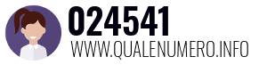 Numero di telefono 024541 024541