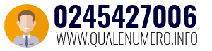 Numero di telefono 0245427006 0245427006