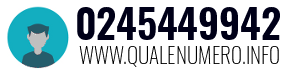Numero di telefono 0245449942 0245449942