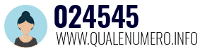 Numero di telefono 024545 024545
