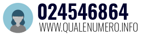 Numero di telefono 024546864 024546864