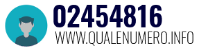 Numero di telefono 02454816 02454816
