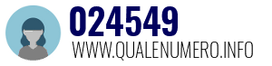 Numero di telefono 024549 024549