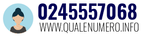 Numero di telefono 0245557068 0245557068