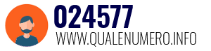 Numero di telefono 024577 024577