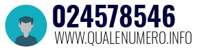 Numero di telefono 024578546 024578546