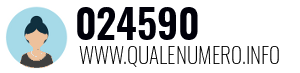 Numero di telefono 024590 024590