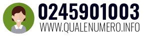 Numero di telefono 0245901003 0245901003