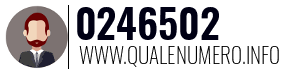 Numero di telefono 0246502 0246502
