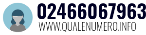 Numero di telefono 02466067963 02466067963