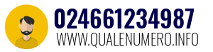 Numero di telefono 024661234987 024661234987