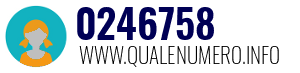 Numero di telefono 0246758 0246758